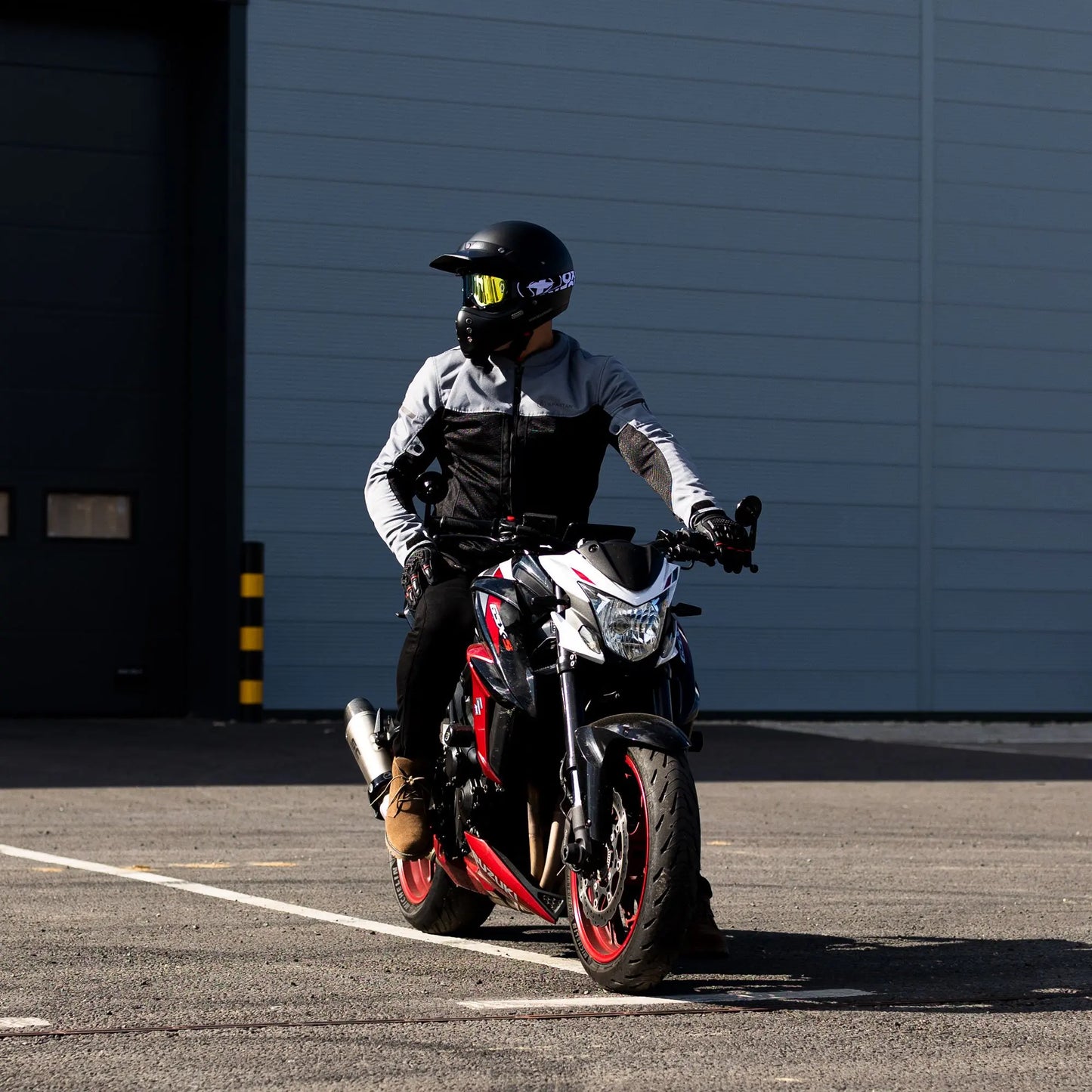 SM22410 Summer Spartan Air Men's Motorcycle Jacket Black/Grey Sized S to 3XL Ventilated Motorcycle