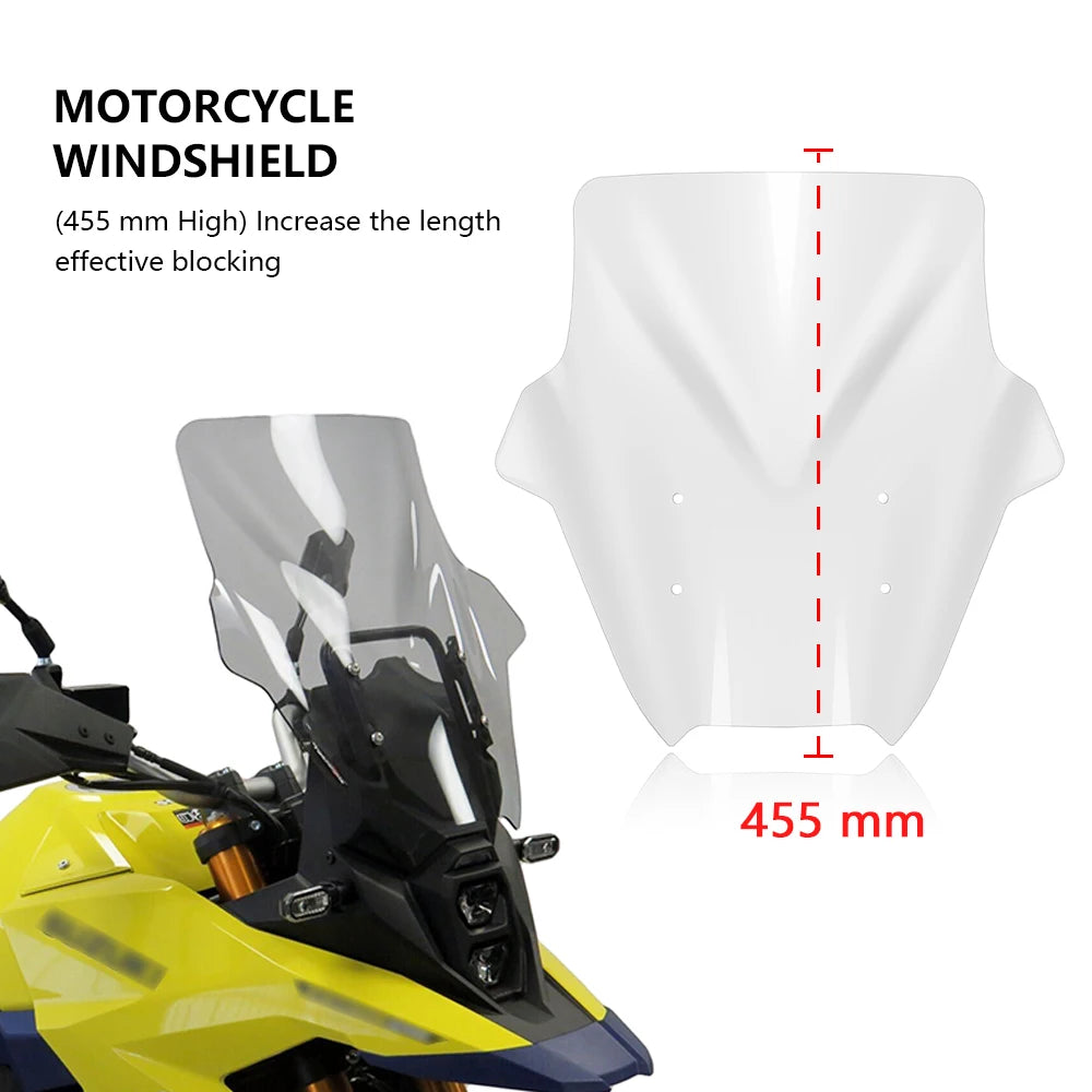 For V-STROM 800DE Windshield Accessories Motorcycle Windscreen Wind Shield Screen Deflector Spoiler Protector v strom 800de 2023