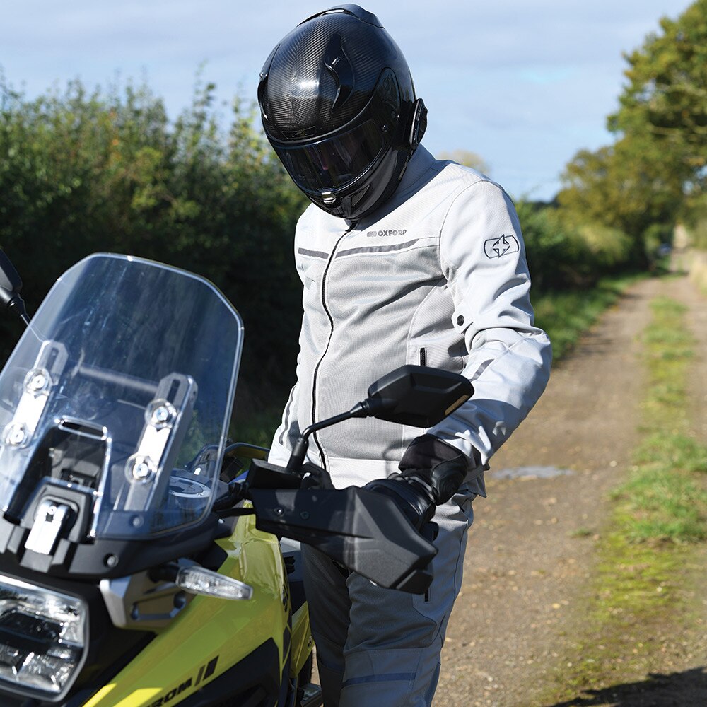 Oxford TM209302 Men/Male Summer Biker Pants, Aizona 1.o Model Arctic White or Black Size S to XXL Motorcycle