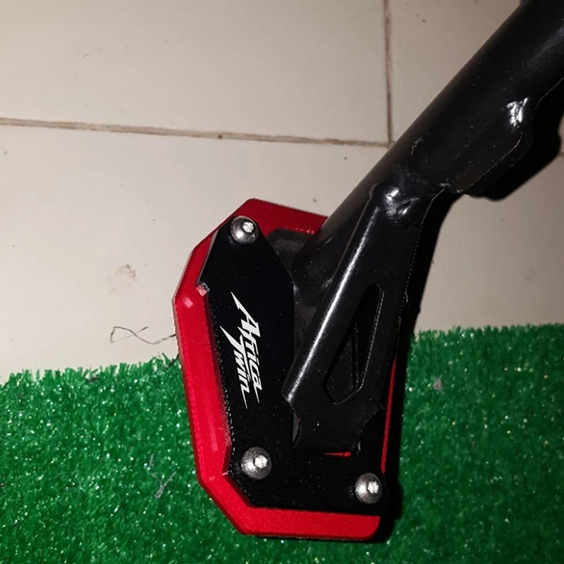 Motorcycle Kickstand Enlarger Side Stand Extension Pad Valve Caps For Honda Africa Twin CRF1100L CRF 1100 L 2020 2021 2022 2023