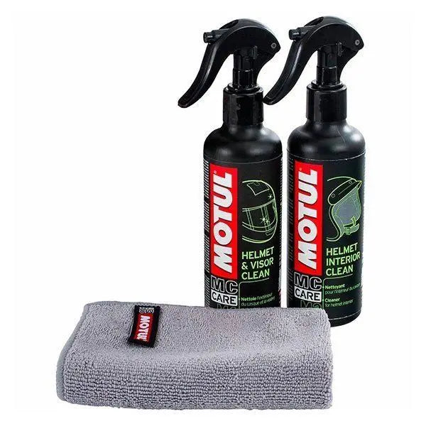 Motul helmet cleaning pack (m1+m2+microfiber cloth) 500ml ce u