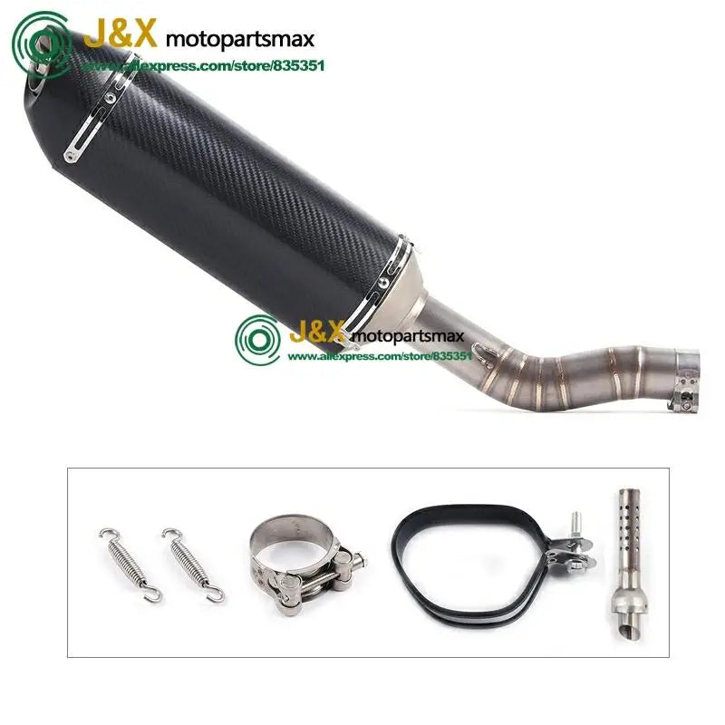 Slip On For Suzuki GSXR1000 GSX R1000 GSXR 1000 Motorcycle Exhaust Adapter Middle Link Pipe Escape Muffler Tube Exhaust
