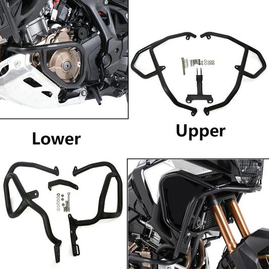 For Honda CRF1100L CRF 1100 L Africa Twin Adventure Sports DCT 2020-2023 Crash Bar Upper&Lower Highway Engine Guard Bumper