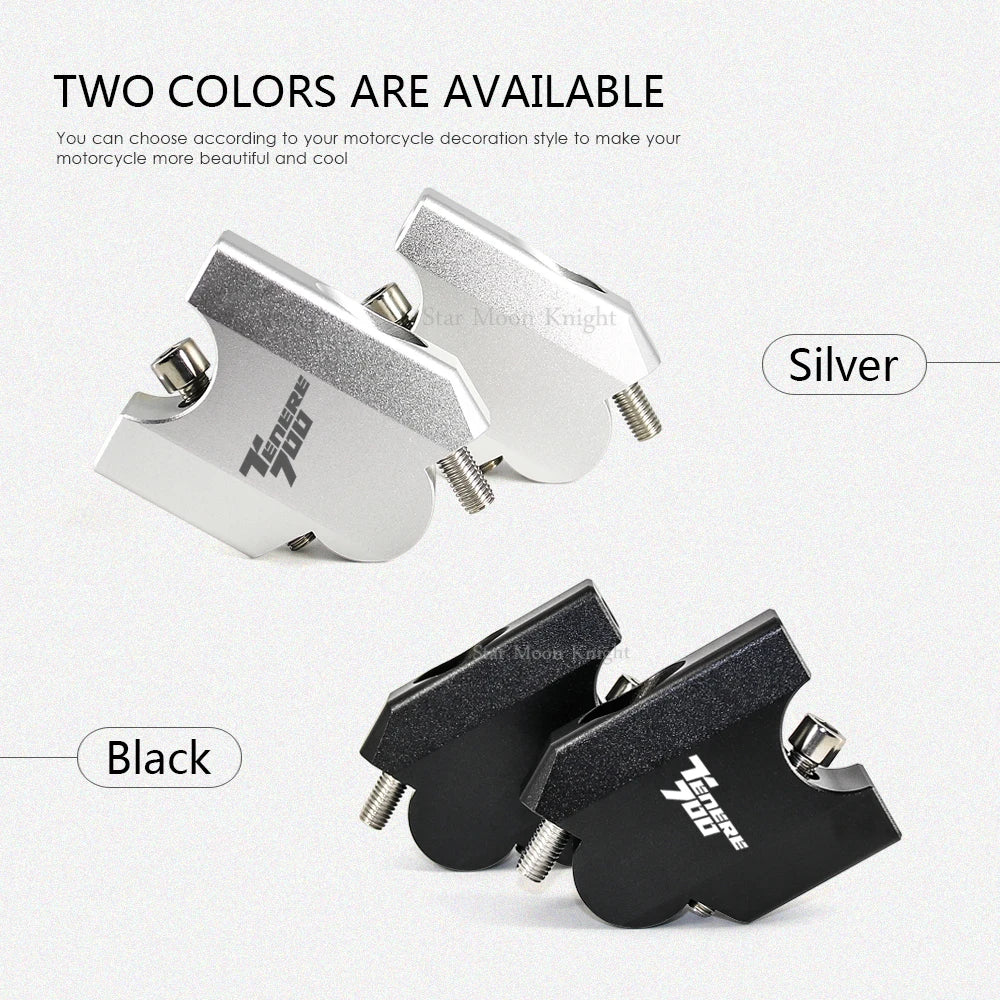 Motorcycle HandleBar Riser Handle Bar Mount Clamp Adapter For Yamaha Tenere 700 Tenere700 XT700Z XTZ 700 T7 T700 2019 -