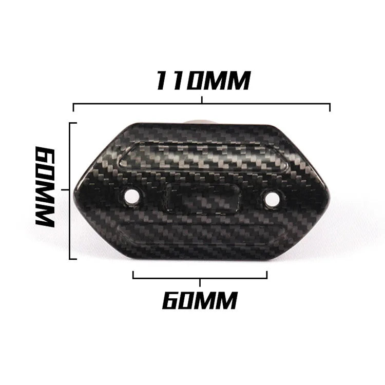 Motorcycle Exhaust Pipe Carbon Fiber Protector Heat Shield Cover Guard Anti-scalding Cover For CB650F MT07 TMAX530 CB400 XMAX300