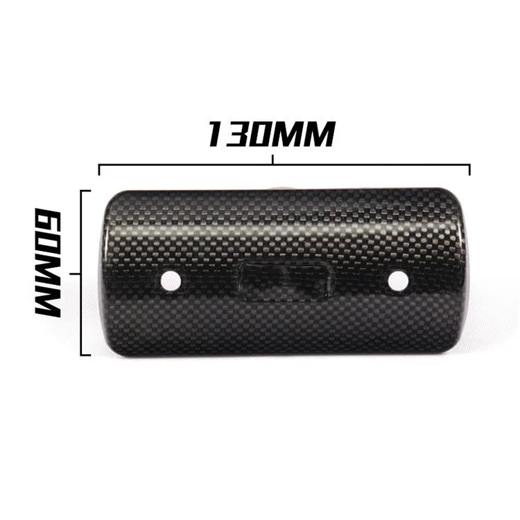 Motorcycle Exhaust Pipe Carbon Fiber Protector Heat Shield Cover Guard Anti-scalding Cover For CB650F MT07 TMAX530 CB400 XMAX300