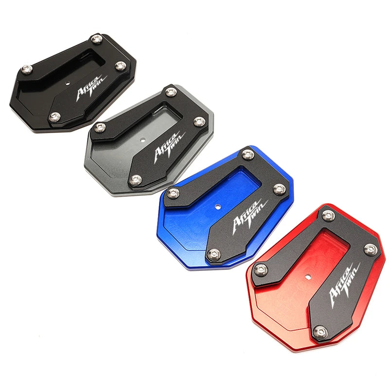Motorcycle Kickstand Enlarger Side Stand Extension Pad Valve Caps For Honda Africa Twin CRF1100L CRF 1100 L 2020 2021 2022 2023