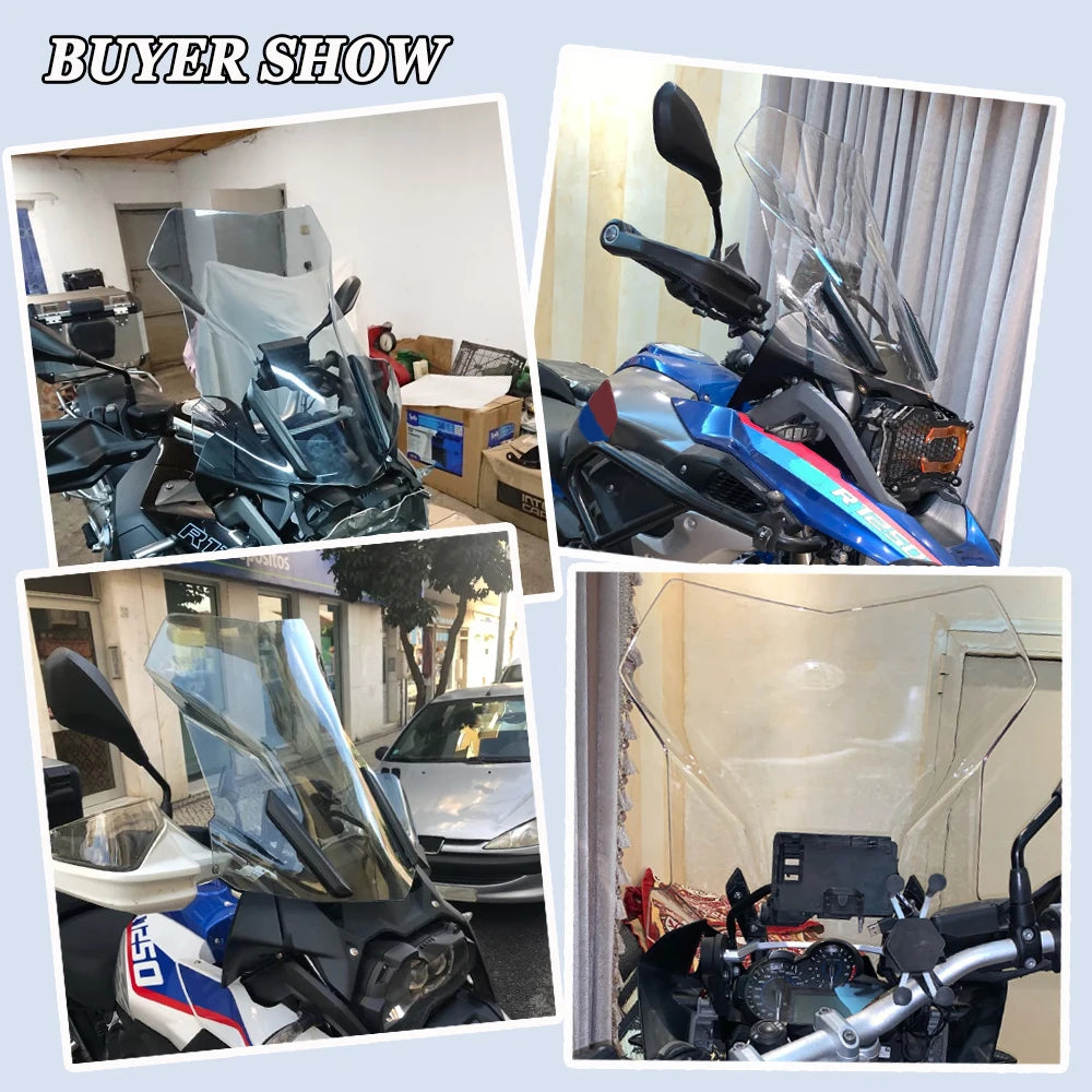 For BMW R1250GS R1200GS Adventure R1250 GS LC ADV Windshield Windscreen Wind Shield Screen Deflector Spoiler Protector 2013-2023