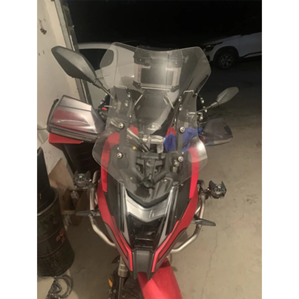 For Loncin VOGE 500DS 500 DS 650 650DS Motorcycle Heightening Widening Windshield Front Wind Shield Deflector Windscreen Guard