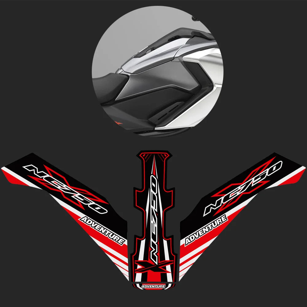 Stickers Kit Decals Cases For Honda NC750X NC 750X 750 X Fairing Cover Fender Protection Motorcycle Tank Pad Protector Tankpad