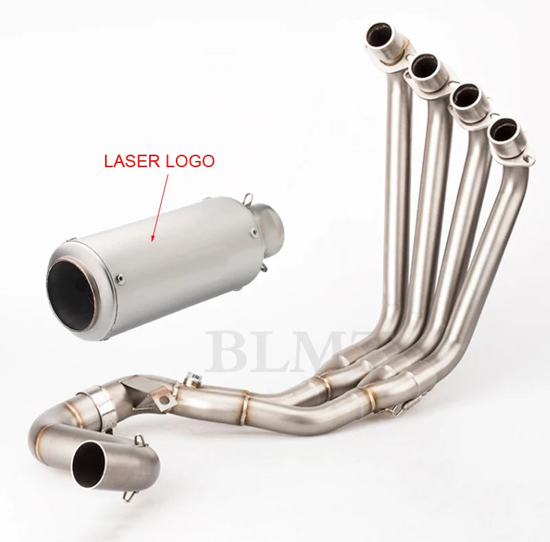 For HONDA CBR650 CB650R CB650F CBR650R Full Systems Motorcycle Exhaust Muffler Slip on Front Pipe with sc exhaust 2014-2021