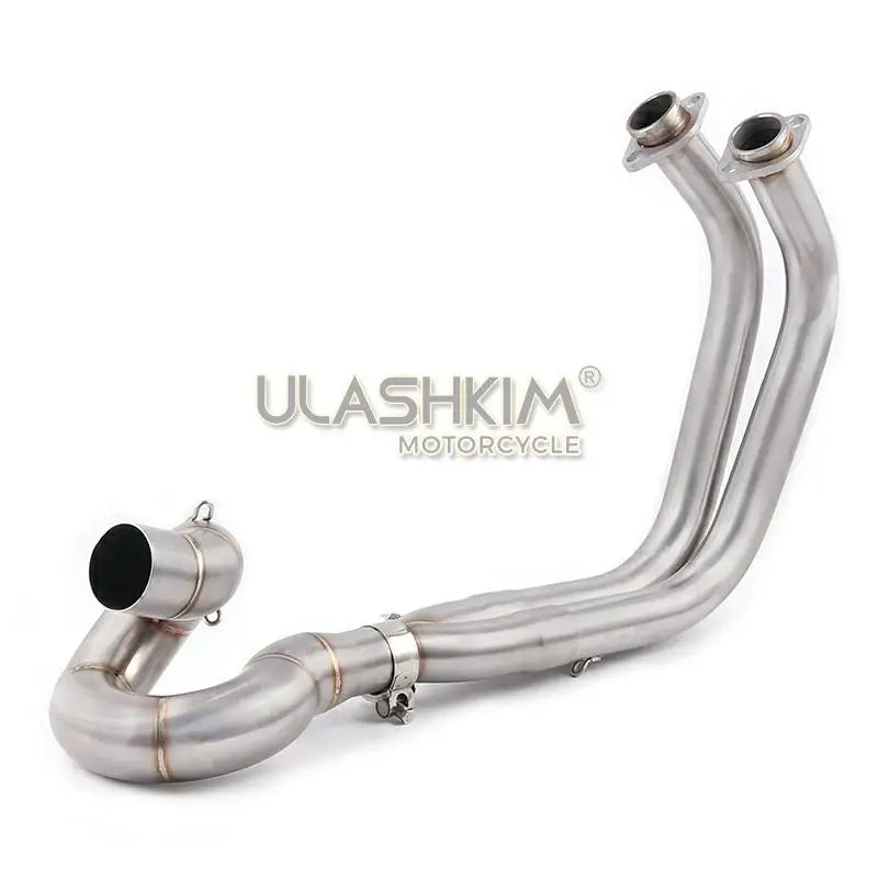 Motorcycle Exhaust Muffler Middle Link Pipe Full System Slip On For kawasaki NINJA650R ninja650 Z650 2017 2018
