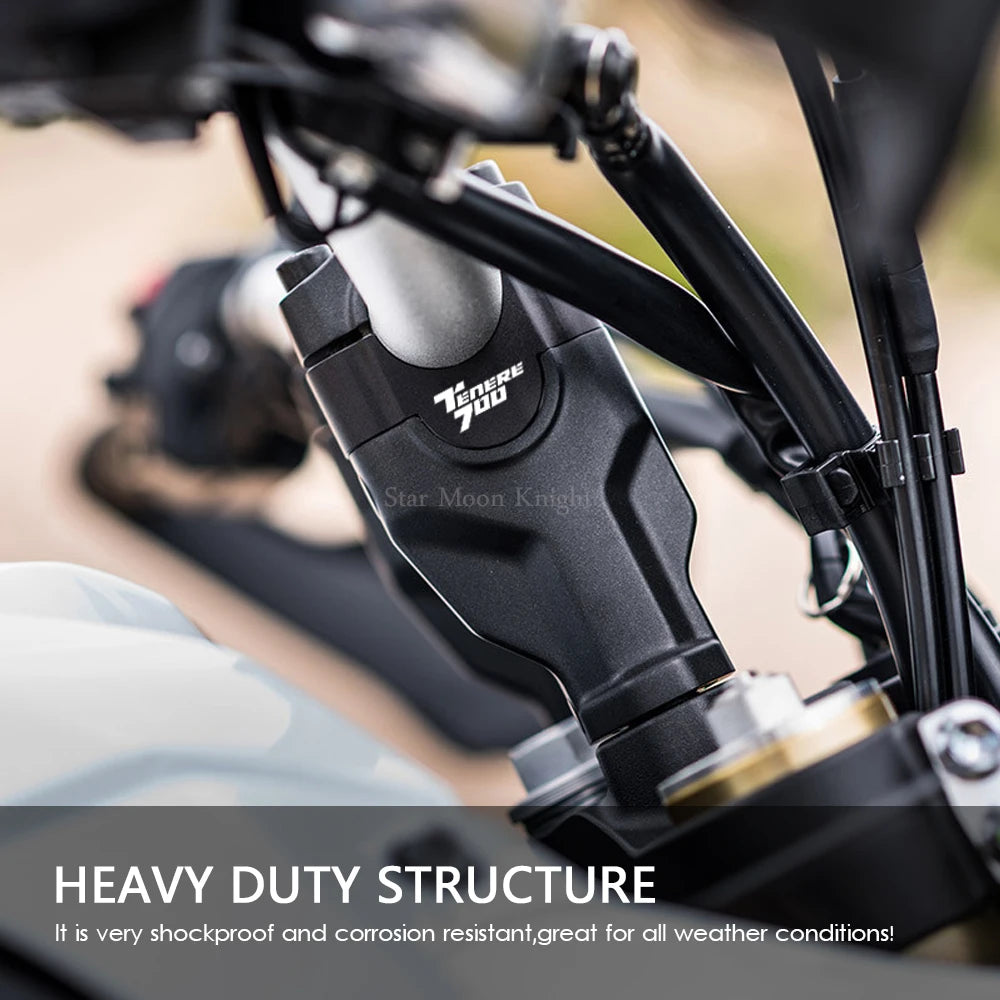 Motorcycle Handlebar Risers Clamp Mounting Mount Riser CNC Billet Aluminum For Yamaha Tenere 700 Tenere700 XT700Z XTZ 700 2019 -