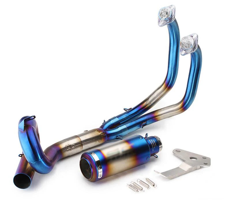 For Yamaha YZF MT07 FZ07 FZ-07 MT-07 FZ MT 07 Muffler XSR700 Motorcycle Exhaust Slip-On full System Front Pipe 2014 - 2023