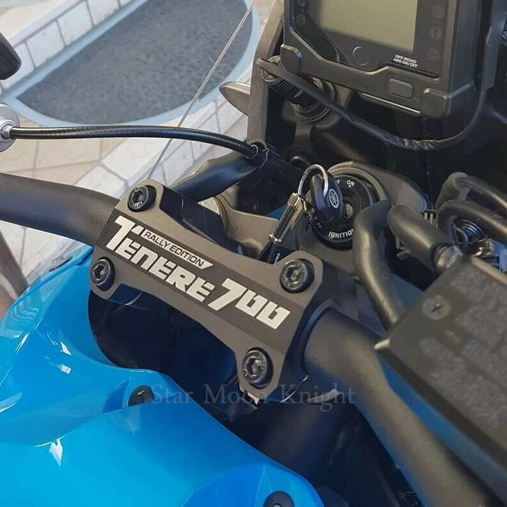 For Yamaha Tenere 700 TENERE700 XTZ XT700Z T700 T7 2019 - Motorcycle Accessories CNC Handle Bar Handlebar Riser Top Clamps Cover
