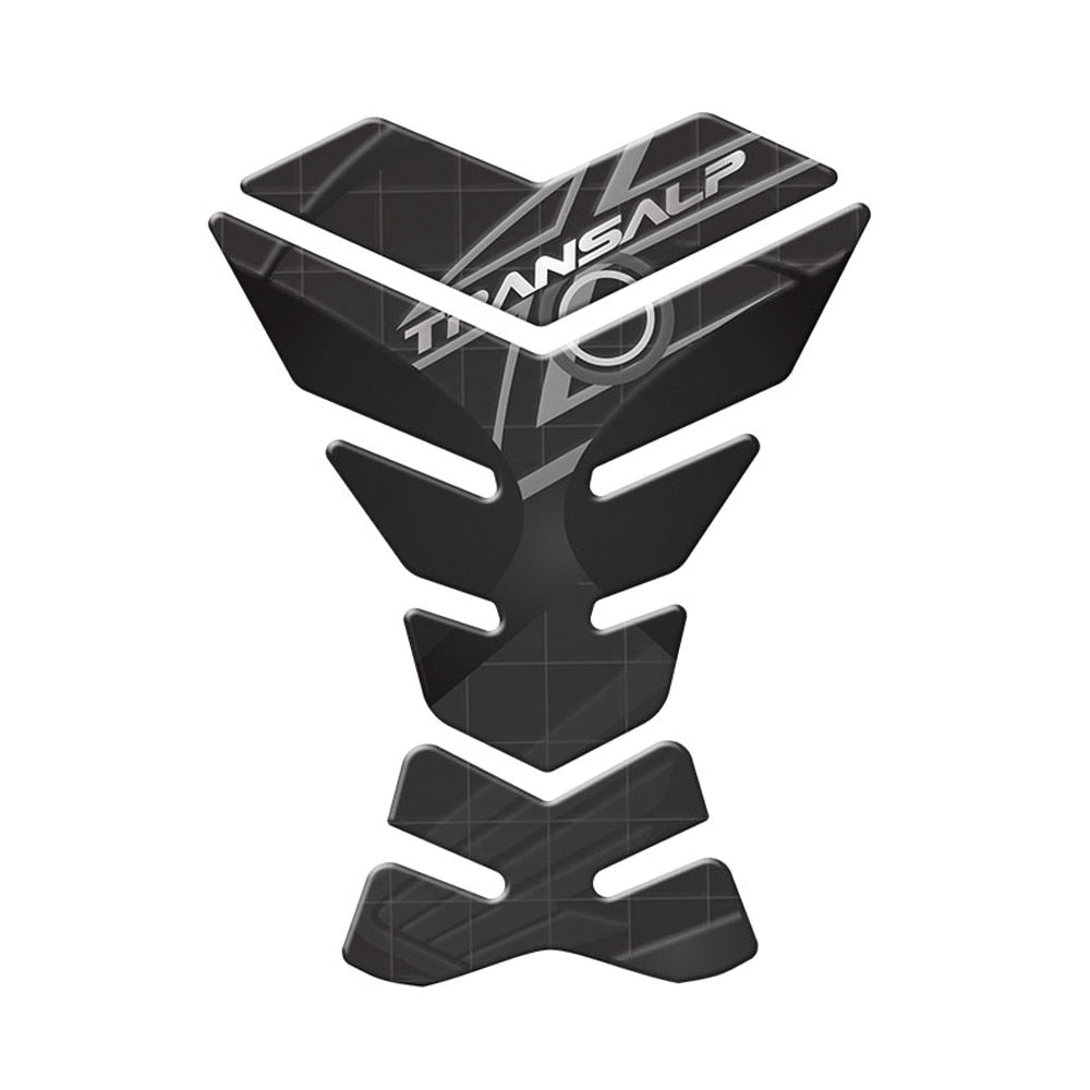 Motorcycle Brazing Gel Fuel Oil Tank Pad Fish Bone Protector Racing Sticker Tank Cap Cover For Honda TRANSALP High Quality Decal