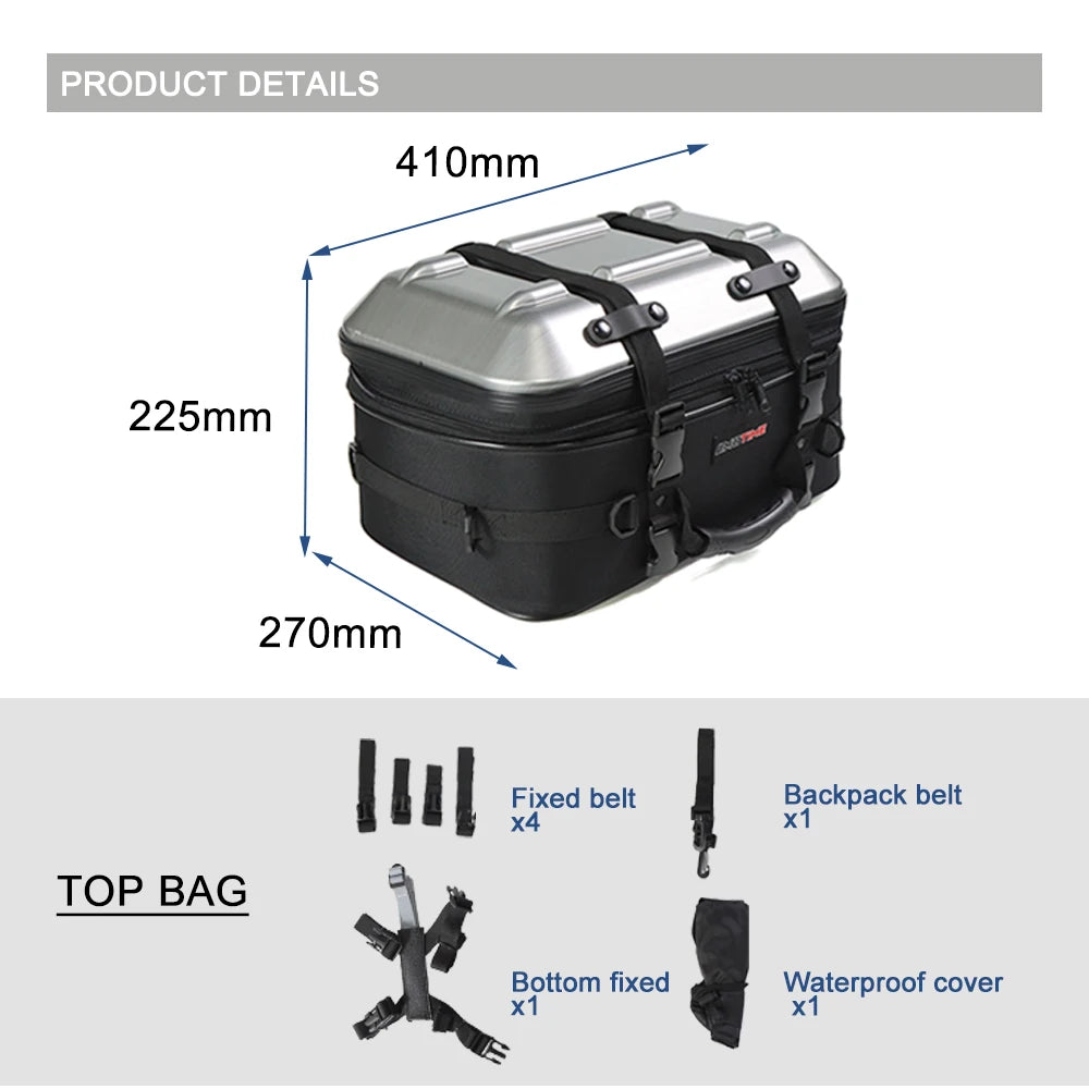Motorcycle Tail Bag Seat Pack Multifunctional Bag Luggage Rack Universal For R1200GS For Yamaha MT07 R1 R3 For Honda CBR600RR