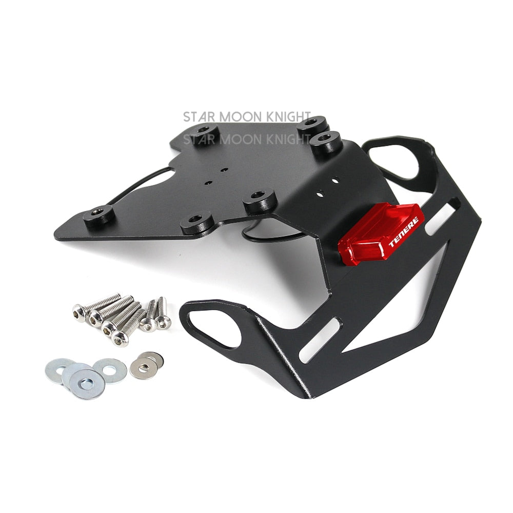Motorcycle Rear License Plate Holder Bracket with Light Tail Tidy Fender Eliminator For Yamaha Tenere 700 XT700Z Tenere700 2019-