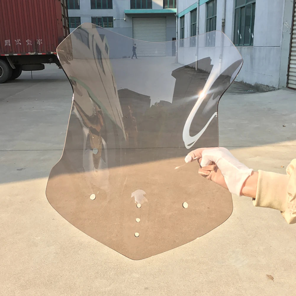 For Loncin VOGE 500DS 500 DS 650 650DS Motorcycle Heightening Widening Windshield Front Wind Shield Deflector Windscreen Guard
