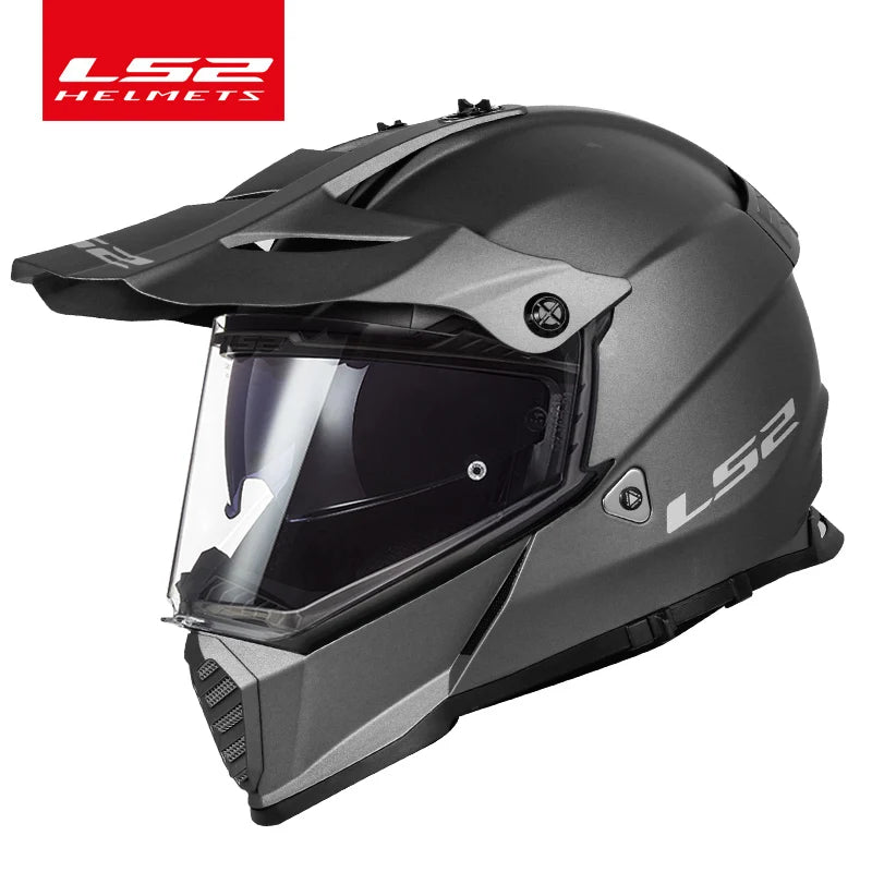 LS2 PIONEER EVO Motocross Helmet double lens ls2 MX436 off-road motorcycle helmets capacete moto casco casque