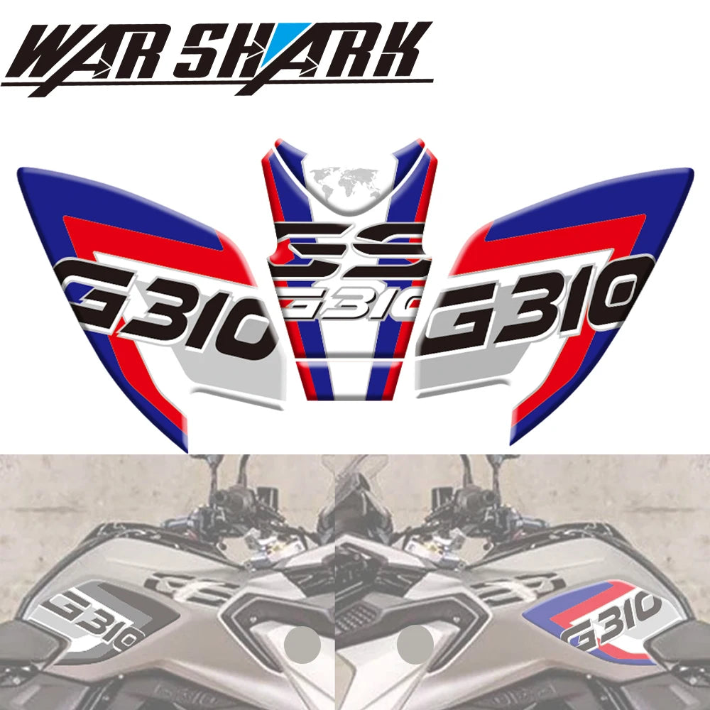 For BMW G310GS G 310GS G 310 GS 2018-2019 Motorcycle 3D Tank Pad Protective Decal Sticker Decorative Stickers Protector