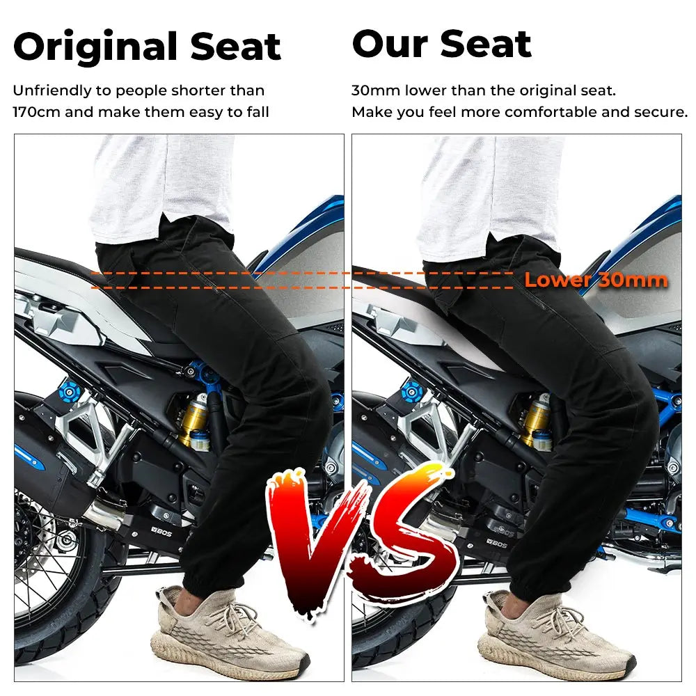 Motorcycle Comfortable Low Rider Driver Passenger Seat For BMW R1200GS LC 2013-2018 R 1200 GS R1200GS ADV Adventure 2013-2018