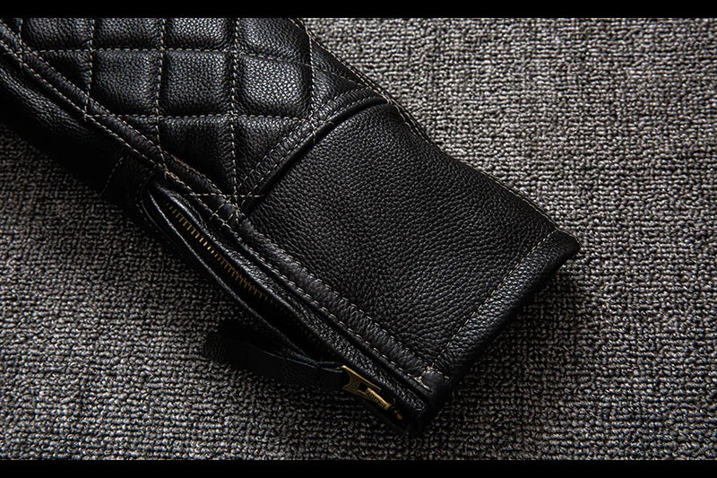 Free shipping. Brand new Pro motor biker real leather jacket.black men rider cowhide coat.quality leather cloth cuero natural