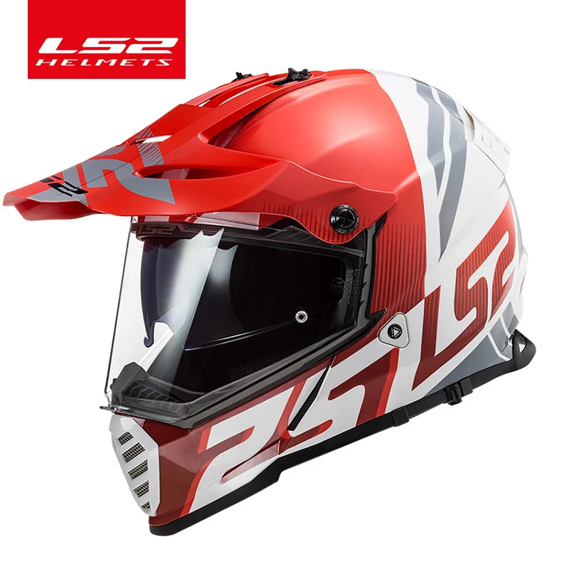 LS2 PIONEER EVO Motocross Helmet double lens ls2 MX436 off-road motorcycle helmets capacete moto casco casque