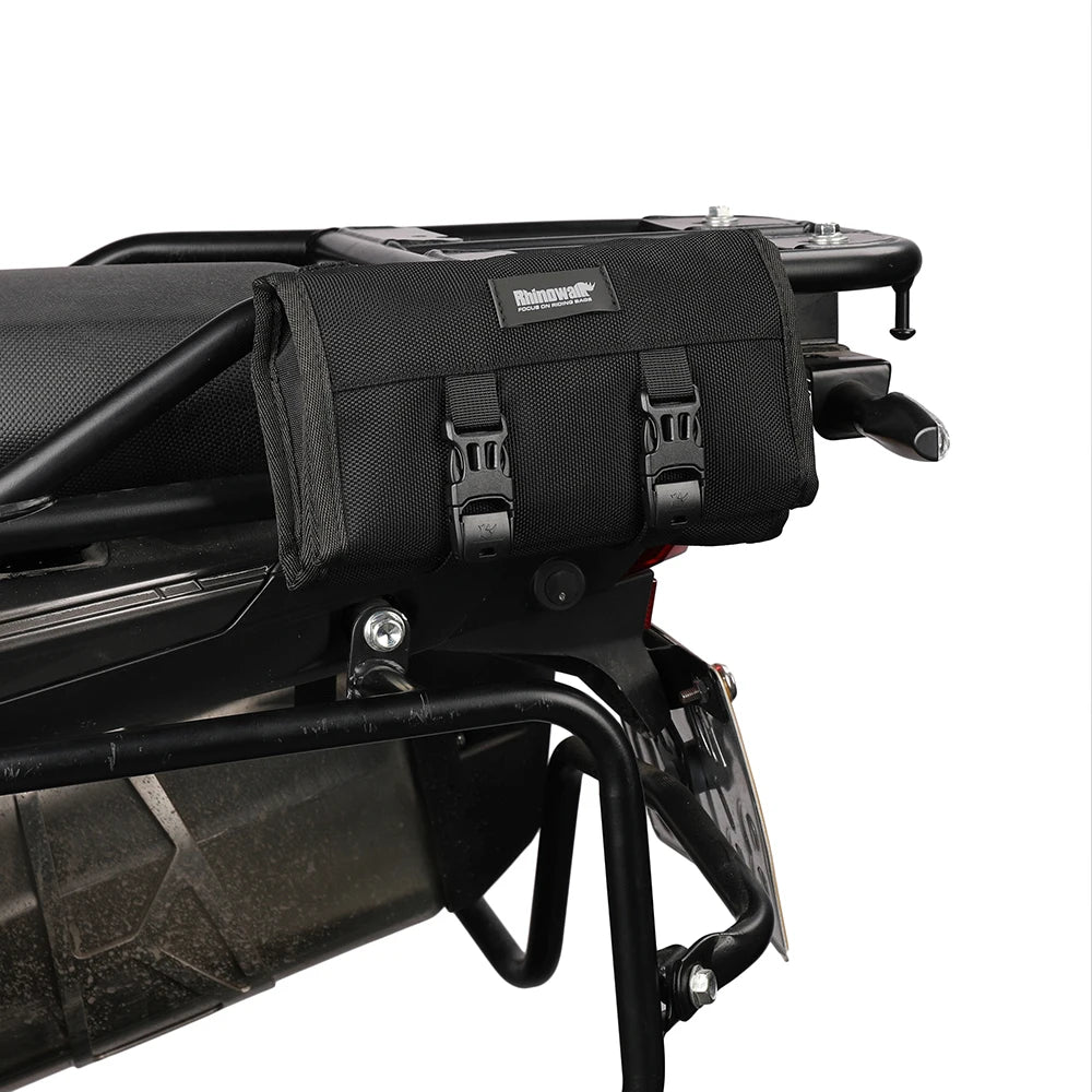 Rhinowalk Motorcycle Tool Bag Roll Toolkit Saddle Bag Portable Repair Kit Storage Pouch Universal Large Capacity Side Tool Bag