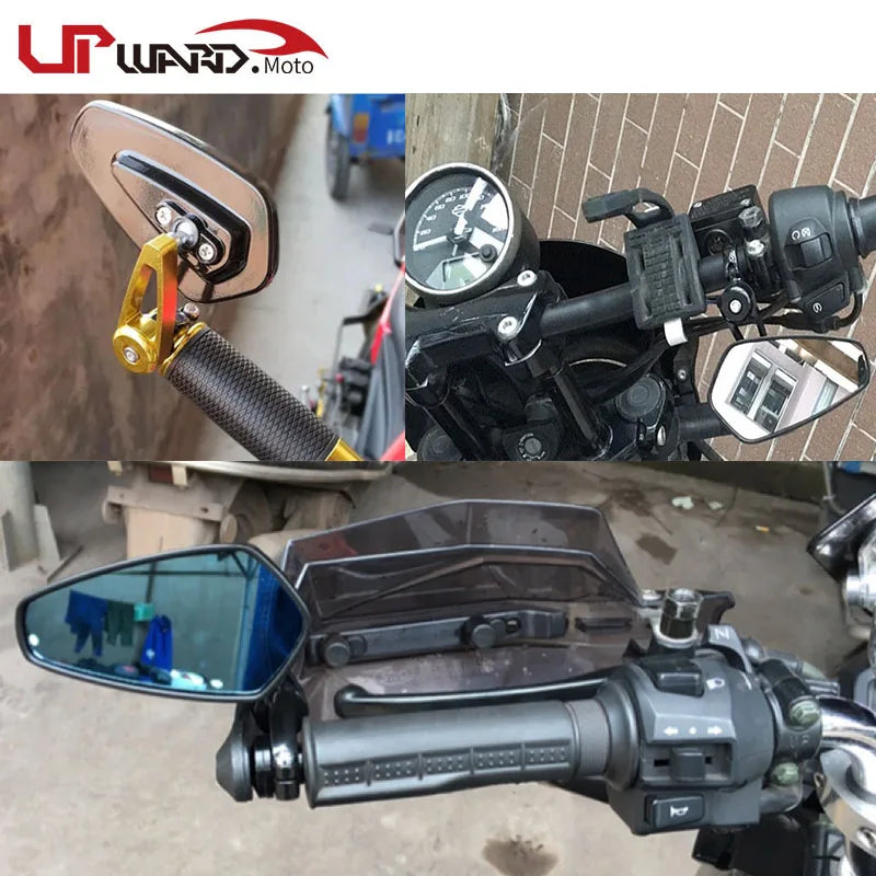 For kawasaki Z900 Z 900 2017-2019 2020 2021 2022 Motorcycle 22mm 7/8"Handle Bar Grips End Rearview Side Mirrors