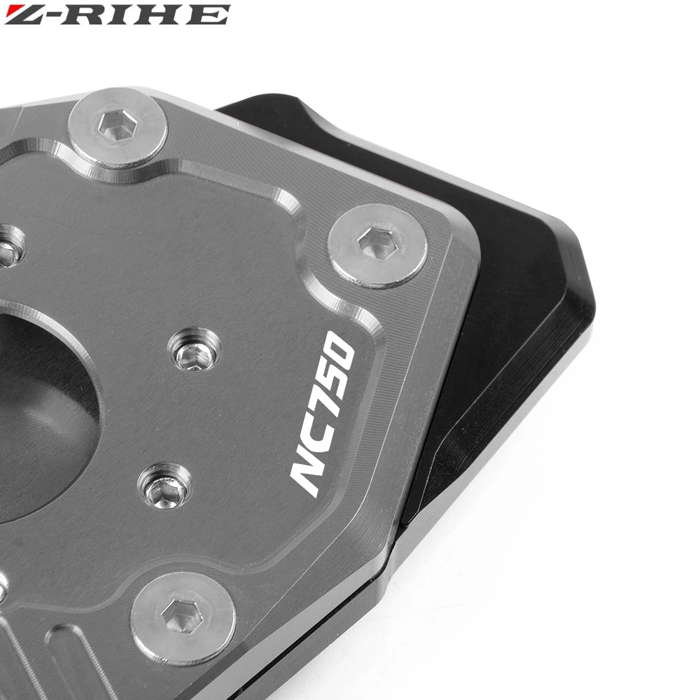 For HONDA NC750X NC 750X NC750 X 2017 2018 2019 Aluminum Kickstand Sidestand Stand Extension Enlarger Pad Accessories NC750