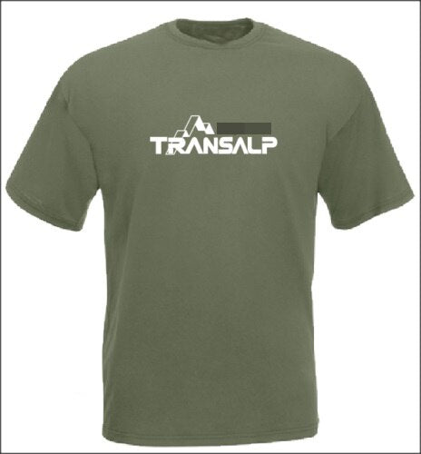 New 2019 Summer Men'S 100% Cotton T Shirt Man Short Sleeve Transalp T-Shirt For Motorcycle Fans Motorcycle retro Tee Shirts