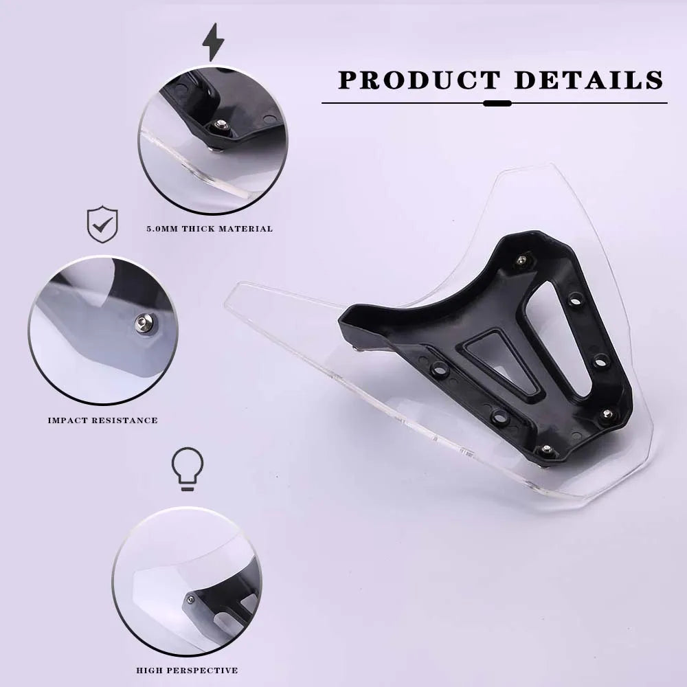 Motorcycles New Windshield FOR YAMAHA MT07 Accessories MT 07 2021 Windscreen Air Wind Deflector Transparent