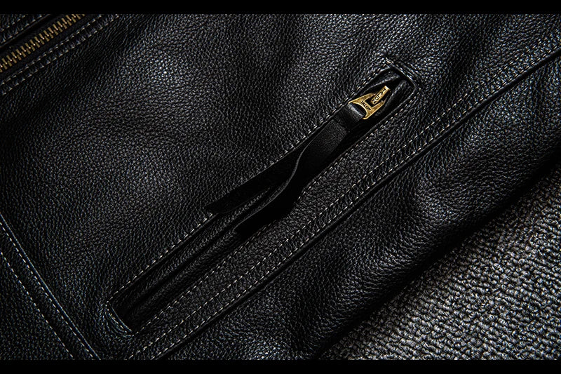 Free shipping. Brand new Pro motor biker real leather jacket.black men rider cowhide coat.quality leather cloth cuero natural