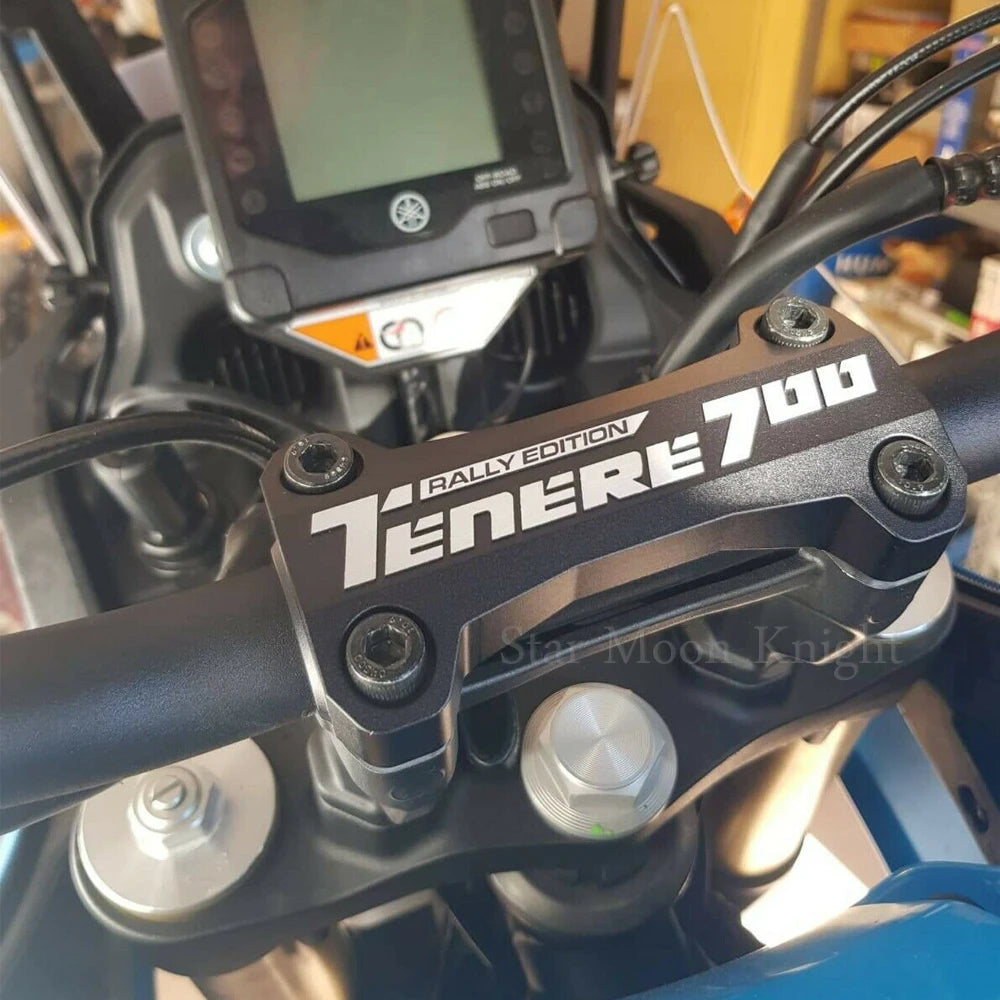 For Yamaha Tenere 700 TENERE700 XTZ XT700Z T700 T7 2019 - Motorcycle Accessories CNC Handle Bar Handlebar Riser Top Clamps Cover