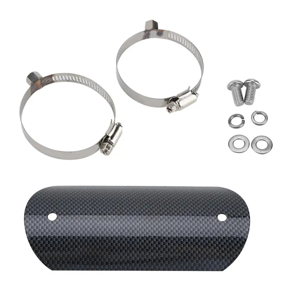 Universal Motorcycle Exhaust Middle Pipe Heat Shield Link Tube Protector Cover Heel Anti-Scalding Guard Motorbike Accessories