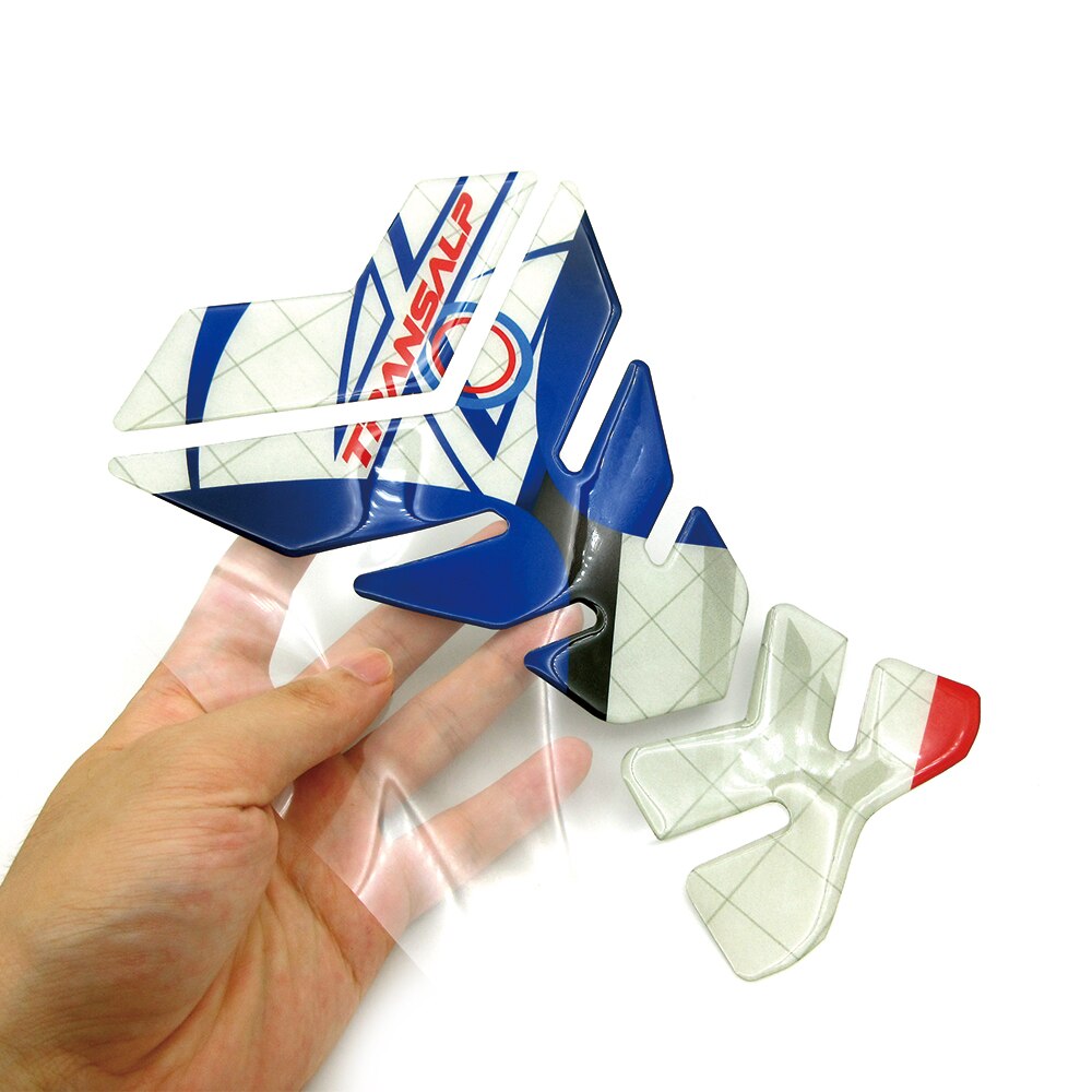 Motorcycle Brazing Gel Fuel Oil Tank Pad Fish Bone Protector Racing Sticker Tank Cap Cover For Honda TRANSALP High Quality Decal