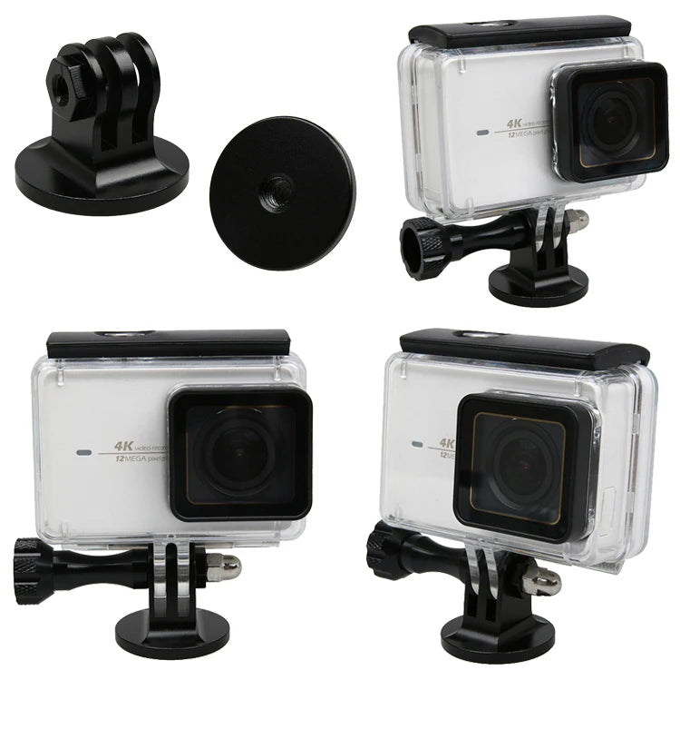 for Gopro Accessories Metal Adapter 1/4" Aluminium Tripod Screw Thumb Knob cnc Alloy Mount For Go Pro Hero 11 10 SJCAM Xiaomi Yi