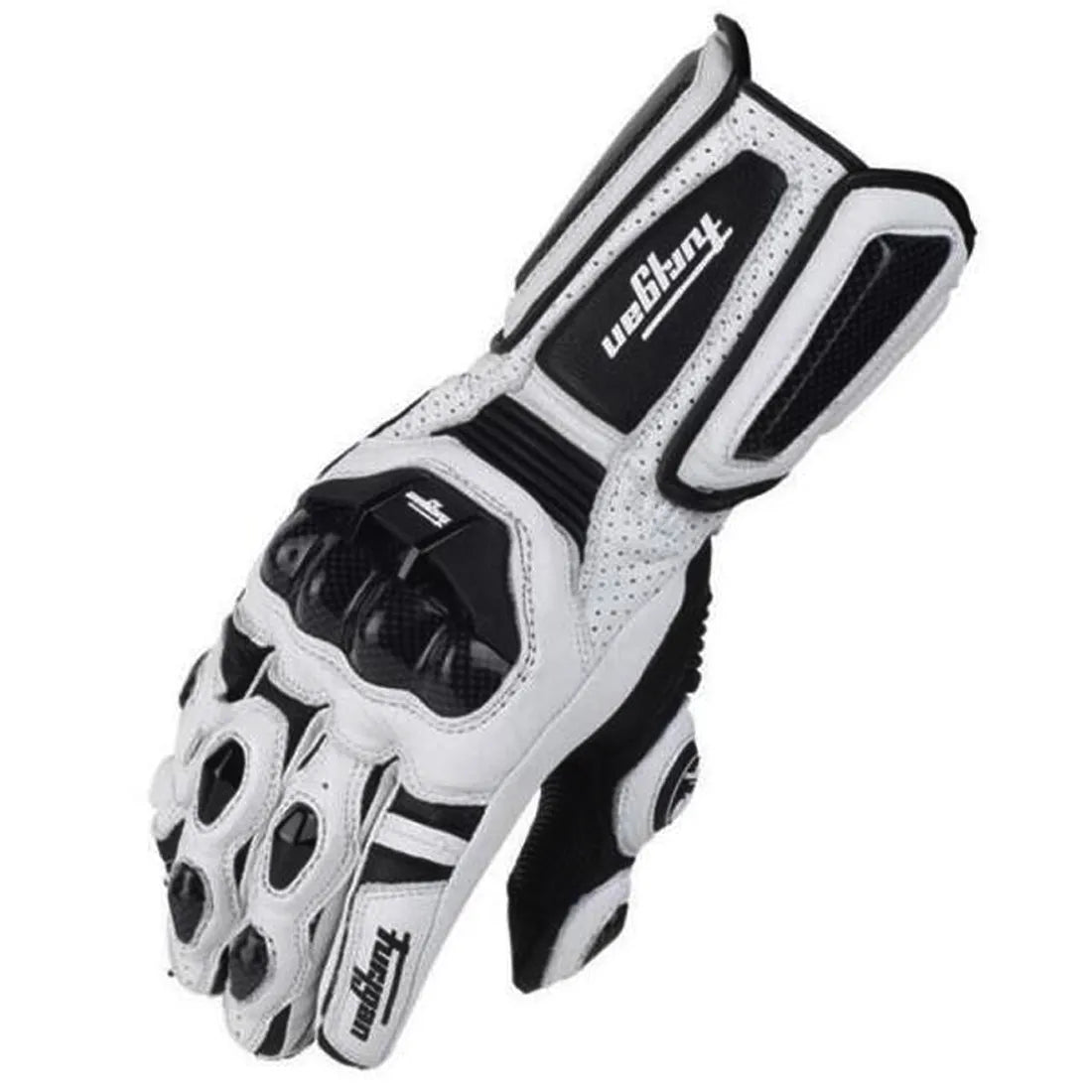 Furygan AFS 10 Motorcycle Gloves Long Knight Carbon Fiber Drop Protection Leather Wear Breathable Riding Glove