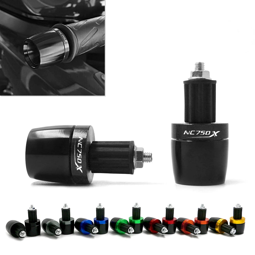 Universal Motorcycle 7/8" Handlebar Grip Ends Handle Bar Grip Cap End Plug Slider For HONDA NC750X NC 750 X NC750 X All Years