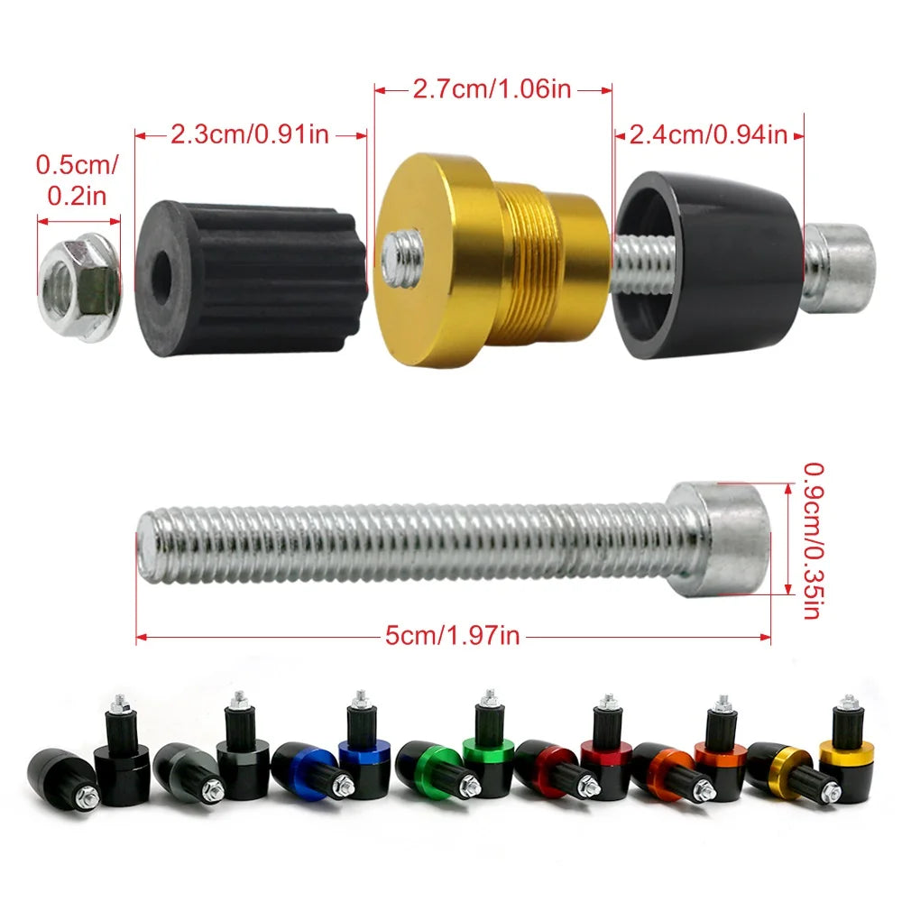 Universal Motorcycle 7/8" Handlebar Grip Ends Handle Bar Grip Cap End Plug Slider For HONDA NC750X NC 750 X NC750 X All Years