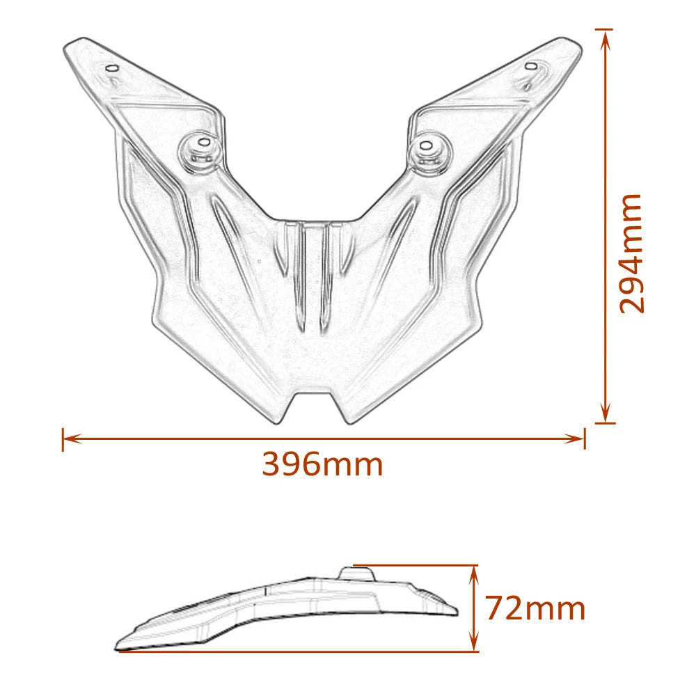 Carbon Fiber FOR 1290 Super Adventure Adv R/S/T 2021 2020 2019 2018 2017 Motorcycle Front Beak Frame Nose Fairing Cowl Fender