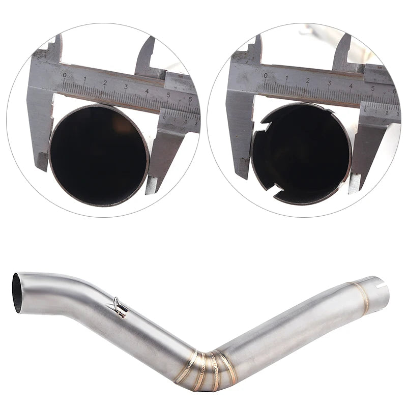 TRK502 Motorcycle Muffler Pipe Racing Full Exhaust System Middle Link Pipe Slip On For Benelli TRK 502 DB-Killer