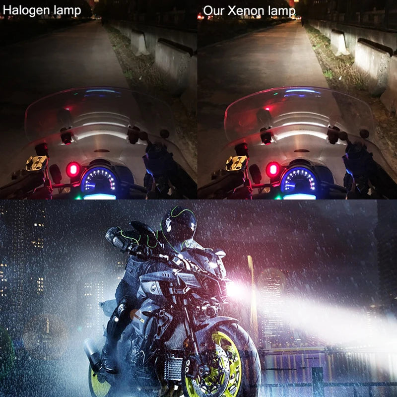 New super bright xenon H4 BA20D P15D motorcycle headlight bulbs halogen scoote car auto lamp for cafe racer ktm exc