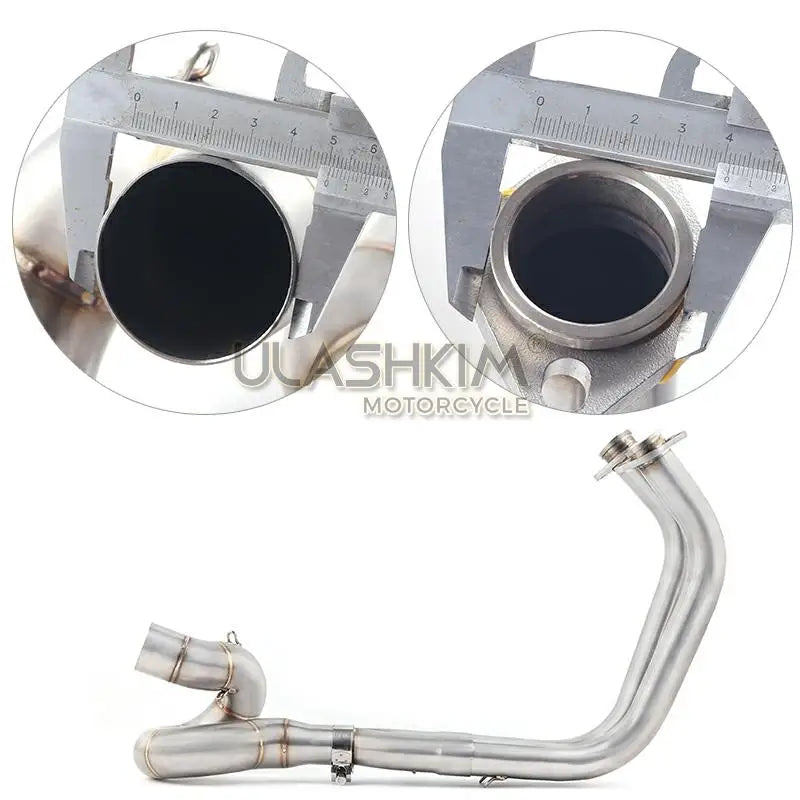 Motorcycle Exhaust Muffler Middle Link Pipe Full System Slip On For kawasaki NINJA650R ninja650 Z650 2017 2018