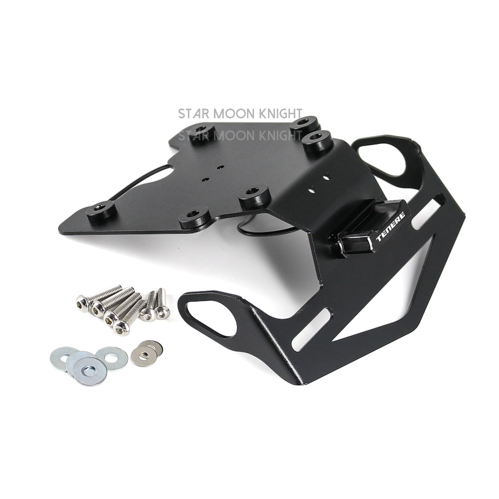 Motorcycle Rear License Plate Holder Bracket with Light Tail Tidy Fender Eliminator For Yamaha Tenere 700 XT700Z Tenere700 2019-