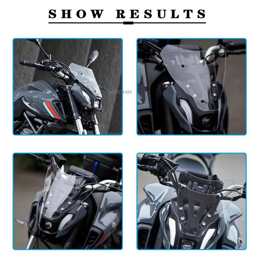 Motorcycles New Windshield FOR YAMAHA MT07 Accessories MT 07 2021 Windscreen Air Wind Deflector Transparent