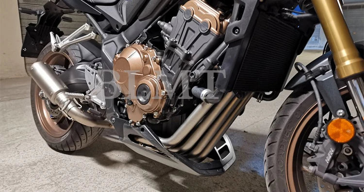 For HONDA CBR650 CB650R CB650F CBR650R Full Systems Motorcycle Exhaust Muffler Slip on Front Pipe with sc exhaust 2014-2021