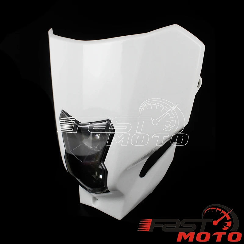 LED CRF Headlight Supermoto Redmoto Daytime Running Light Front Lamp Mask Fairing for Honda CRF CR 125 250 450 110 R X RX L