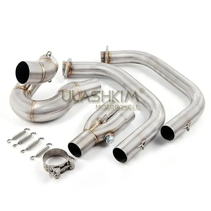 Motorcycle Exhaust Muffler Middle Link Pipe Full System Slip On For kawasaki NINJA650R ninja650 Z650 2017 2018